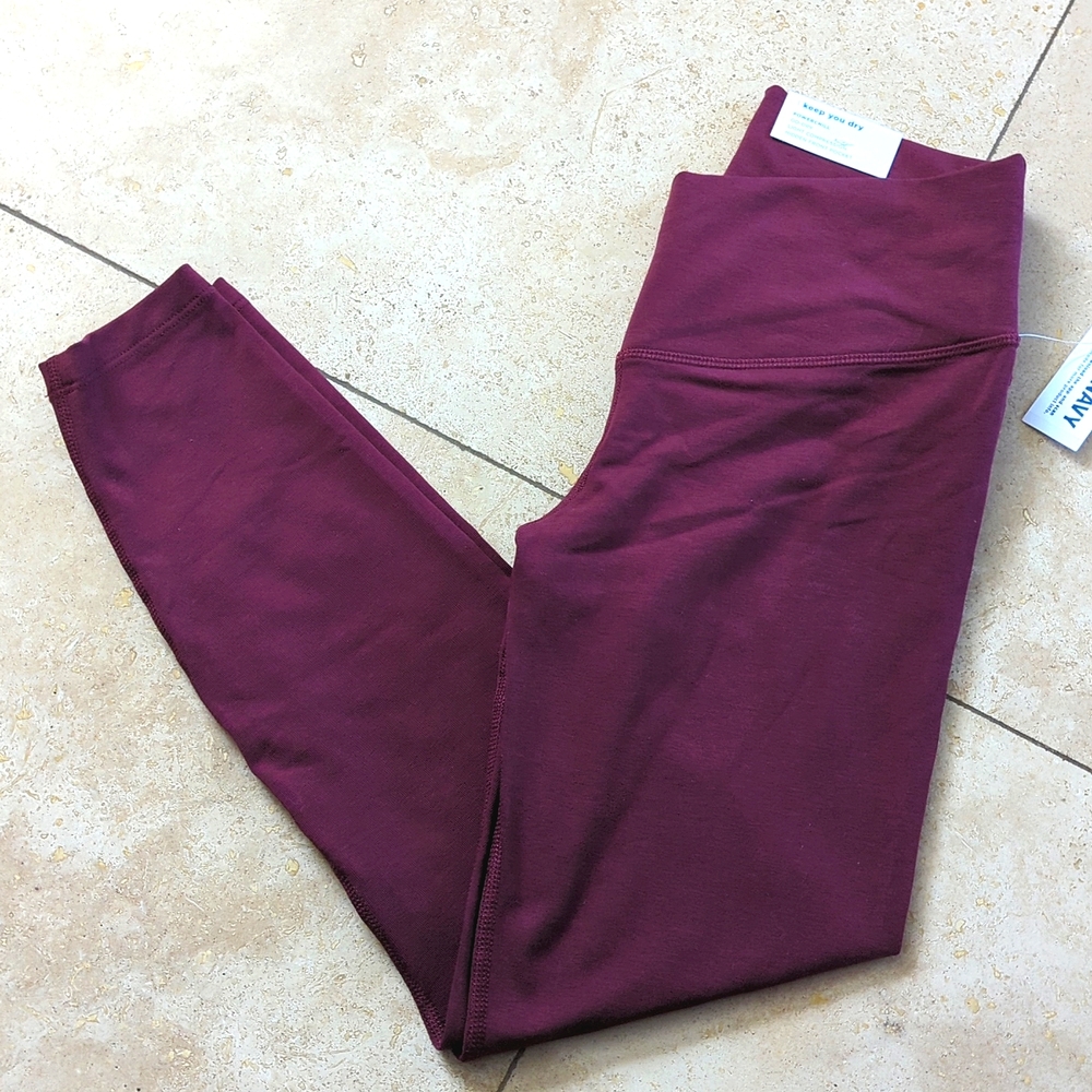 Maroon Power hill 7/8 Petite leggings